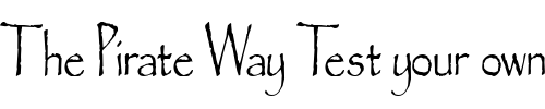 Font : Chalk-Condensed-Normal Custom Text : The Pirate Way Test your own text here Click to download or to view this font on a tshirt that can be custom printed in Bali