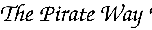 Font : Chancellor Custom Text : The Pirate Way Test your own text here Click to download or to view this font on a tshirt that can be custom printed in Bali