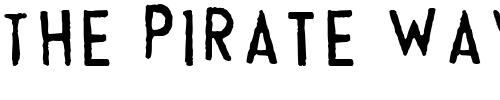 Font : Cheapskate-Fill Custom Text : The Pirate Way Test your own text here Click to download or to view this font on a tshirt that can be custom printed in Bali