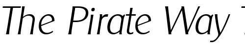 Font : Clarity-Gothic-Light-SF-Italic Custom Text : The Pirate Way Test your own text here Click to download or to view this font on a tshirt that can be custom printed in Bali