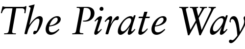 Font : ClassGarmnd-BT-Italic Custom Text : The Pirate Way Test your own text here Click to download or to view this font on a tshirt that can be custom printed in Bali