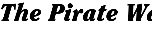 Font : Clearface-Black-SSi-Black-Italic Custom Text : The Pirate Way Test your own text here Click to download or to view this font on a tshirt that can be custom printed in Bali