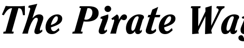 Font : Clearface-Black-SSi-Extra-Bold-Italic Custom Text : The Pirate Way Test your own text here Click to download or to view this font on a tshirt that can be custom printed in Bali