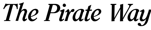 Font : Clearface-ITC-Bold-Italic Custom Text : The Pirate Way Test your own text here Click to download or to view this font on a tshirt that can be custom printed in Bali