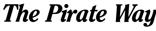Font : Clearface-ITC-Heavy-Italic Custom Text : The Pirate Way Test your own text here Click to download or to view this font on a tshirt that can be custom printed in Bali