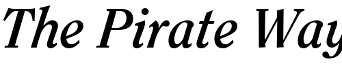 Font : Clearface-SSi-Bold-Italic Custom Text : The Pirate Way Test your own text here Click to download or to view this font on a tshirt that can be custom printed in Bali
