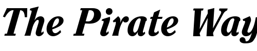 Font : ClearfaceH-Bold-Italic Custom Text : The Pirate Way Test your own text here Click to download or to view this font on a tshirt that can be custom printed in Bali