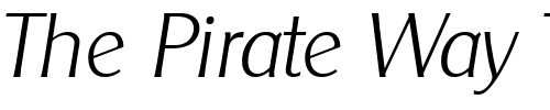 Font : Cleargothic-XlightIta Custom Text : The Pirate Way Test your own text here Click to download or to view this font on a tshirt that can be custom printed in Bali