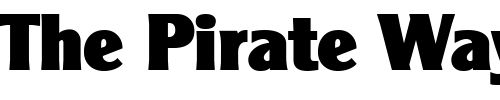 Font : ClearlyGothicHeavy-Regular Custom Text : The Pirate Way Test your own text here Click to download or to view this font on a tshirt that can be custom printed in Bali