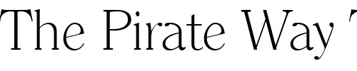 Font : ClearlyRomanLight-Regular Custom Text : The Pirate Way Test your own text here Click to download or to view this font on a tshirt that can be custom printed in Bali