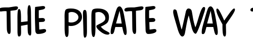 Font : Comix-Regular-Caps Custom Text : The Pirate Way Test your own text here Click to download or to view this font on a tshirt that can be custom printed in Bali