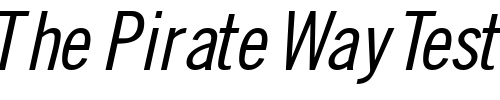 Font : CommerceCondSSK-Italic Custom Text : The Pirate Way Test your own text here Click to download or to view this font on a tshirt that can be custom printed in Bali
