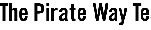 Font : CommerceCondSSK-SemiBold Custom Text : The Pirate Way Test your own text here Click to download or to view this font on a tshirt that can be custom printed in Bali