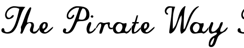 Font : Commercial-Script-Normal Custom Text : The Pirate Way Test your own text here Click to download or to view this font on a tshirt that can be custom printed in Bali