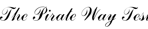 Font : CommercialScript3 Custom Text : The Pirate Way Test your own text here Click to download or to view this font on a tshirt that can be custom printed in Bali