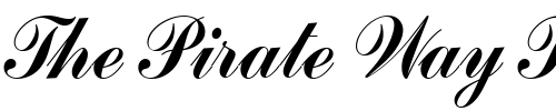 Font : Commercial_Becker_Script Custom Text : The Pirate Way Test your own text here Click to download or to view this font on a tshirt that can be custom printed in Bali