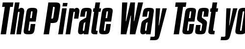 Font : Compacta-Italic-BT Custom Text : The Pirate Way Test your own text here Click to download or to view this font on a tshirt that can be custom printed in Bali