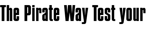 Font : Compacta-LET Custom Text : The Pirate Way Test your own text here Click to download or to view this font on a tshirt that can be custom printed in Bali