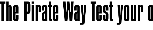 Font : Compacta-Light-BT Custom Text : The Pirate Way Test your own text here Click to download or to view this font on a tshirt that can be custom printed in Bali