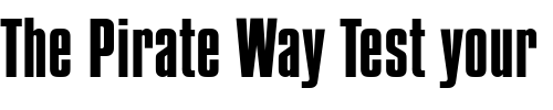 Font : Compacta-Plain Custom Text : The Pirate Way Test your own text here Click to download or to view this font on a tshirt that can be custom printed in Bali