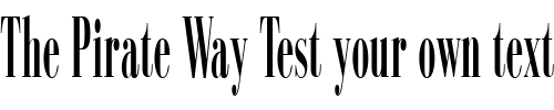 Font : Compass-Regular Custom Text : The Pirate Way Test your own text here Click to download or to view this font on a tshirt that can be custom printed in Bali