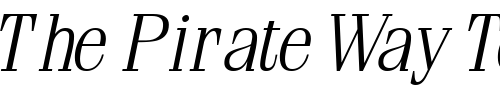 Font : CompendiumLightSSK-Italic Custom Text : The Pirate Way Test your own text here Click to download or to view this font on a tshirt that can be custom printed in Bali