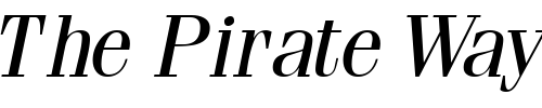 Font : CompendiumSSK-Italic Custom Text : The Pirate Way Test your own text here Click to download or to view this font on a tshirt that can be custom printed in Bali