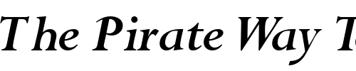 Font : CompleatSSK-BoldItalic Custom Text : The Pirate Way Test your own text here Click to download or to view this font on a tshirt that can be custom printed in Bali