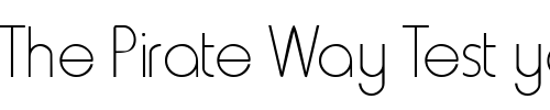Font : ConclaveLightSSK Custom Text : The Pirate Way Test your own text here Click to download or to view this font on a tshirt that can be custom printed in Bali