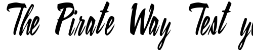 Font : ConiScriptSSK-Italic Custom Text : The Pirate Way Test your own text here Click to download or to view this font on a tshirt that can be custom printed in Bali