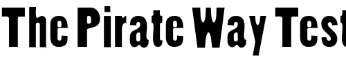 Font : ConoverSSK Custom Text : The Pirate Way Test your own text here Click to download or to view this font on a tshirt that can be custom printed in Bali
