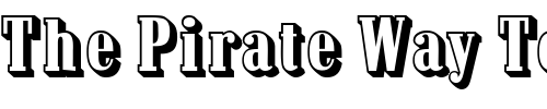 Font : ConsidineShadow Custom Text : The Pirate Way Test your own text here Click to download or to view this font on a tshirt that can be custom printed in Bali