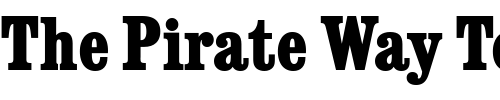 Font : ConsortExtraBoldCondensed Custom Text : The Pirate Way Test your own text here Click to download or to view this font on a tshirt that can be custom printed in Bali