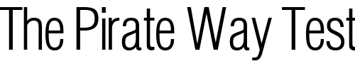Font : ContextLightCondSSK-Regular Custom Text : The Pirate Way Test your own text here Click to download or to view this font on a tshirt that can be custom printed in Bali