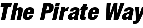 Font : ContextRepriseBlackCondSSK-Italic Custom Text : The Pirate Way Test your own text here Click to download or to view this font on a tshirt that can be custom printed in Bali