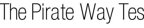 Font : ContextRepriseThinCondSSK-Regular Custom Text : The Pirate Way Test your own text here Click to download or to view this font on a tshirt that can be custom printed in Bali