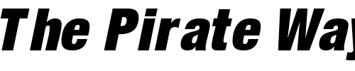 Font : ContextRepriseUltraCondSSK-Italic Custom Text : The Pirate Way Test your own text here Click to download or to view this font on a tshirt that can be custom printed in Bali
