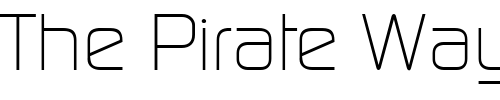 Font : Continuum-Light Custom Text : The Pirate Way Test your own text here Click to download or to view this font on a tshirt that can be custom printed in Bali