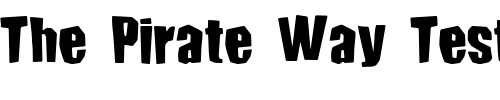 Font : ConundrumA Custom Text : The Pirate Way Test your own text here Click to download or to view this font on a tshirt that can be custom printed in Bali