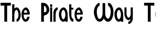 Font : Croix-Regular Custom Text : The Pirate Way Test your own text here Click to download or to view this font on a tshirt that can be custom printed in Bali
