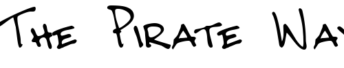Font : CrosbysHand-Regular Custom Text : The Pirate Way Test your own text here Click to download or to view this font on a tshirt that can be custom printed in Bali