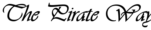 Font : CrotonScriptSSK-Bold Custom Text : The Pirate Way Test your own text here Click to download or to view this font on a tshirt that can be custom printed in Bali