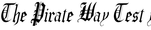 Font : CrusaderGothicCondensed-Italic Custom Text : The Pirate Way Test your own text here Click to download or to view this font on a tshirt that can be custom printed in Bali