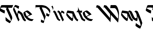 Font : Crypt-1 Custom Text : The Pirate Way Test your own text here Click to download or to view this font on a tshirt that can be custom printed in Bali