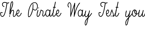 Font : CryptScript Custom Text : The Pirate Way Test your own text here Click to download or to view this font on a tshirt that can be custom printed in Bali
