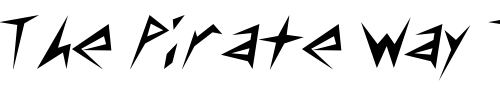 Font : Cuncover-Normal Custom Text : The Pirate Way Test your own text here Click to download or to view this font on a tshirt that can be custom printed in Bali
