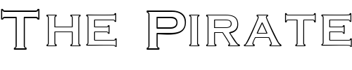 Font : CuproOutlineSCapsSSK-Regular Custom Text : The Pirate Way Test your own text here Click to download or to view this font on a tshirt that can be custom printed in Bali