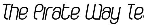 Font : CurvatureRegular-Italic Custom Text : The Pirate Way Test your own text here Click to download or to view this font on a tshirt that can be custom printed in Bali