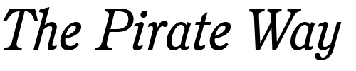 Font : Cushing-BookItalic Custom Text : The Pirate Way Test your own text here Click to download or to view this font on a tshirt that can be custom printed in Bali