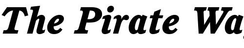 Font : Cushing-Heavy-Italic-BT Custom Text : The Pirate Way Test your own text here Click to download or to view this font on a tshirt that can be custom printed in Bali